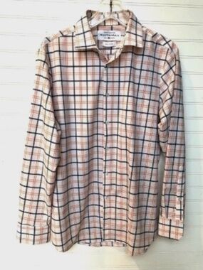 Mizzen Main Leeward Collection L/S Lightweight Trim Fit Button Up Shirt Men's M